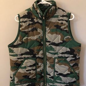 j crew camo vest